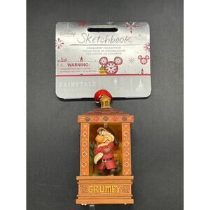 Disney NWT Grumpy Light up Sketchbook Ornament Collection Snow White & 7 Dwarfs